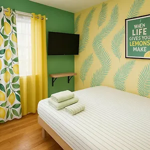 Apartment Lemon Vibes Queen Size Room, New York